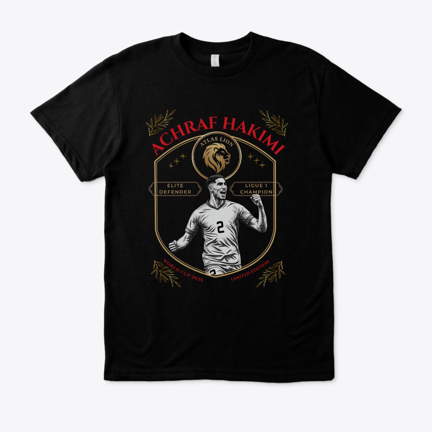 T-Shirt Achraf Hakimi - L'Épopée 2026 | Édition Collector