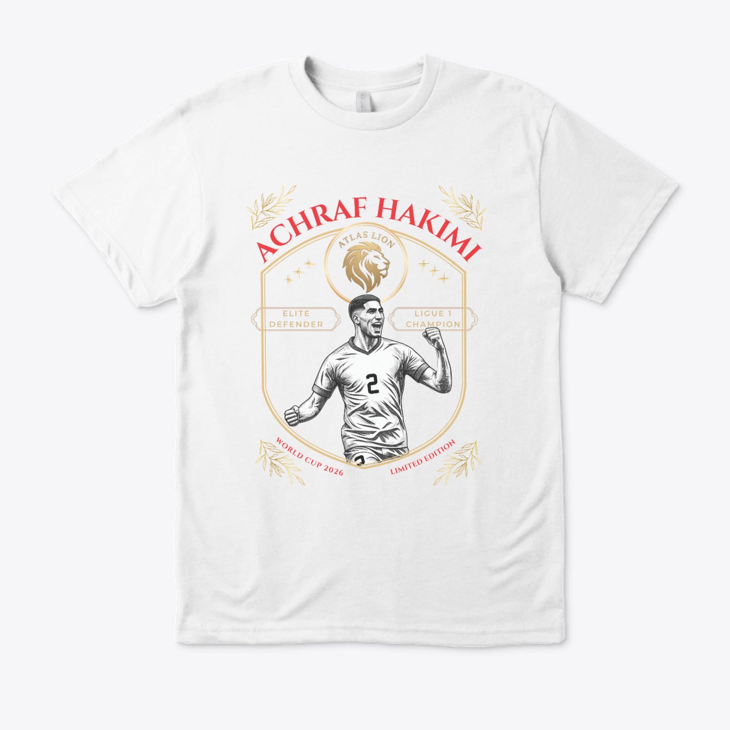 T-Shirt Achraf Hakimi - L'Épopée 2026 | Édition Collector